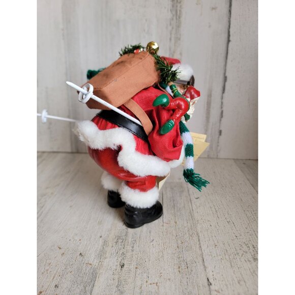 KSA ski Santa skier‎ elf home decor figure vintage Xmas - Picture 3 of 8